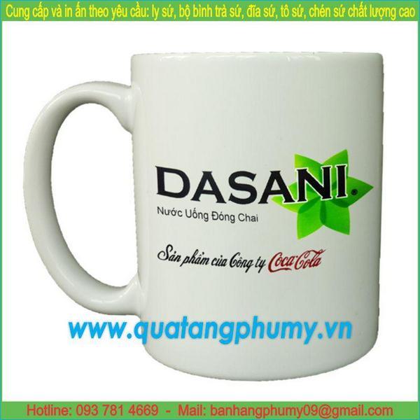Dasani chọn in ly sứ làm quà tặng cho khách hàng thân thiết