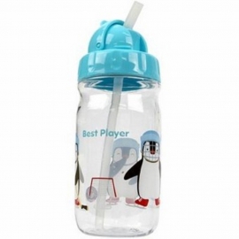 ABF630B-Bình nước trẻ em nhựa tritan có ống hút 650 ml (Blue )